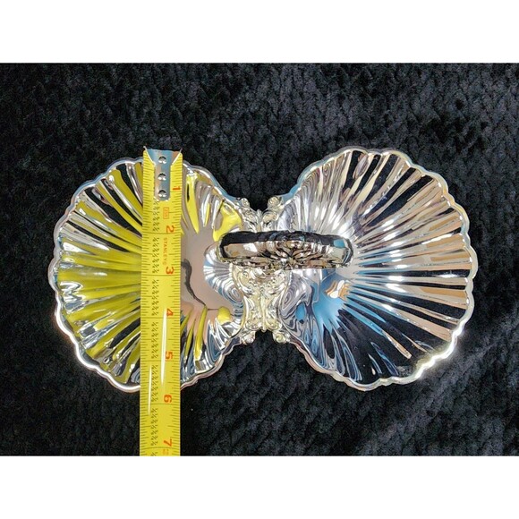 Vintage FB Rogers Silver Double Shell BonBon Dish – Silverplate – Made in Japan - Picture 9 of 11